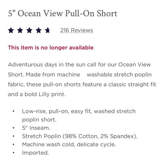 [Lilly Pulitzer] Ocean View Shorts - Picture 5 of 8